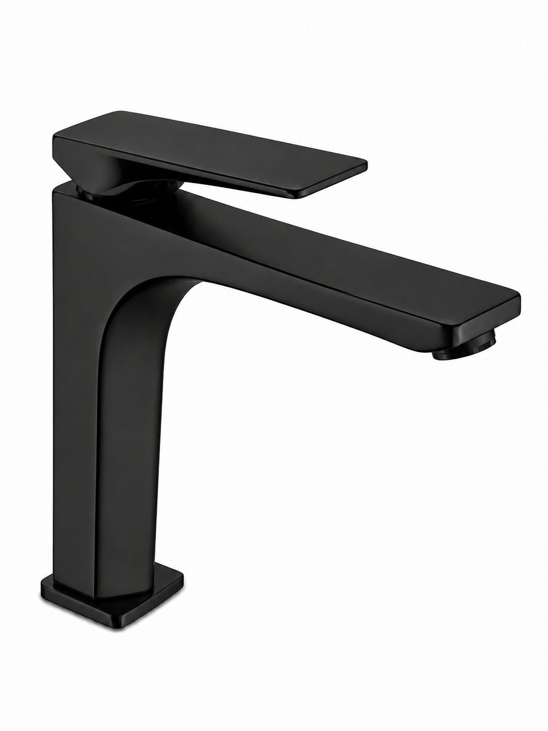 Baterie pentru lavoar cu corp inaltat, alama, negru  RV1401HB