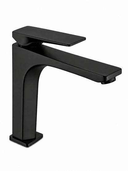 Baterie pentru lavoar cu corp inaltat, alama, negru  RV1401HB