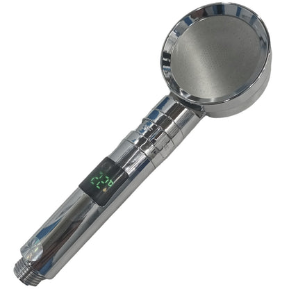 Set complet de dus cu para cu indicator de temperatura, furtun flexibil si suport, crom RV888880