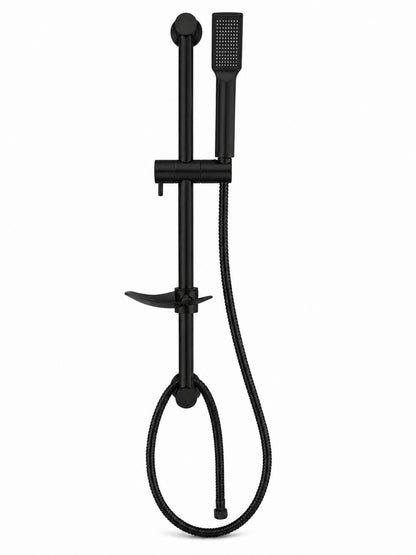 Set dus cu suport culisant si para minimalista, negru RV8888163B