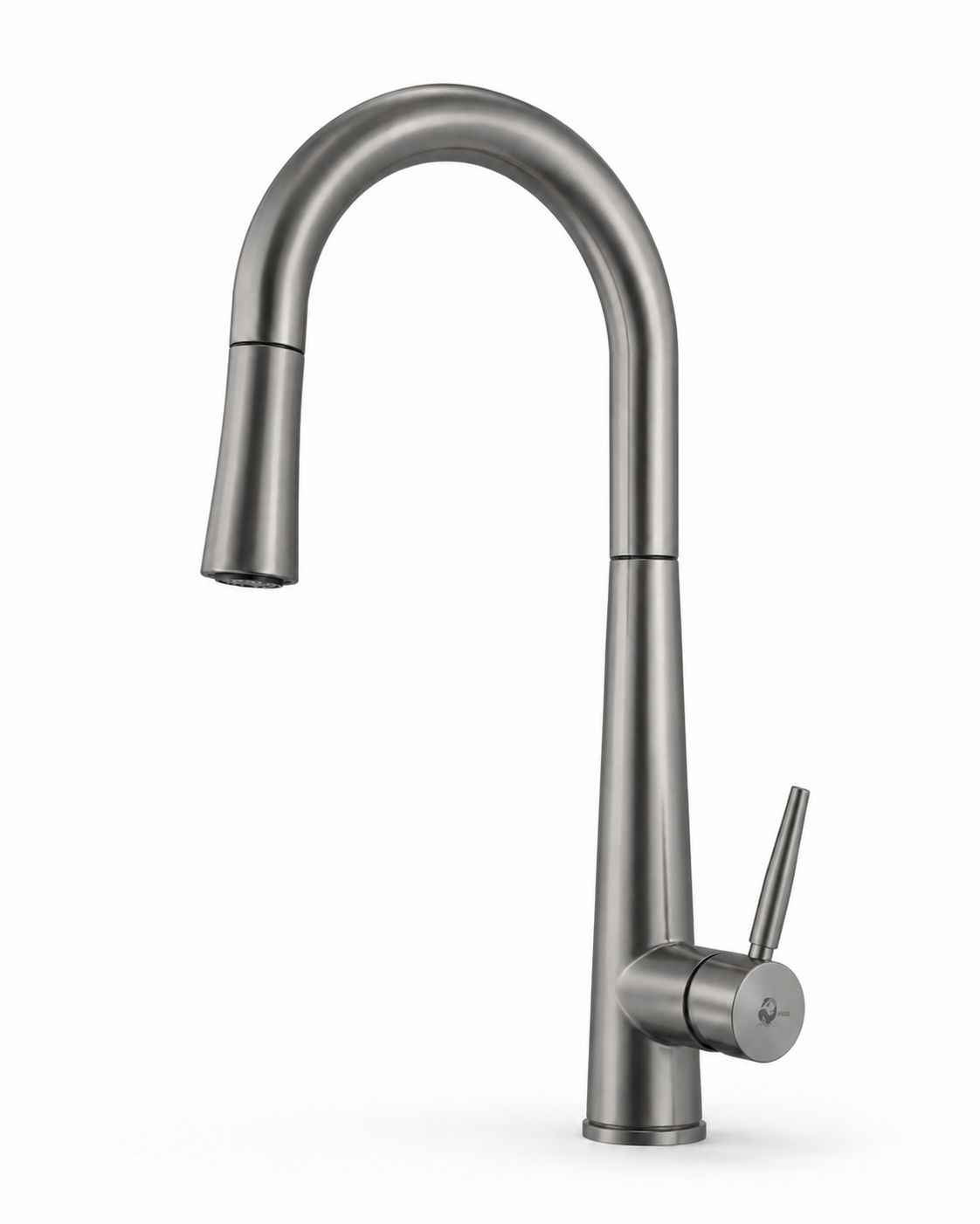 Baterie de bucatarie, otel inoxidabil, pipa extractabila, gri  RV5817G