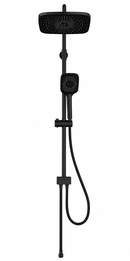 Coloana de dus fara baterie, cu para mobila, Radinavico, cu 3 functii, negru RVL23210B