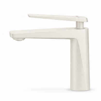 Baterie pentru lavoar, alama, alb RV6101W