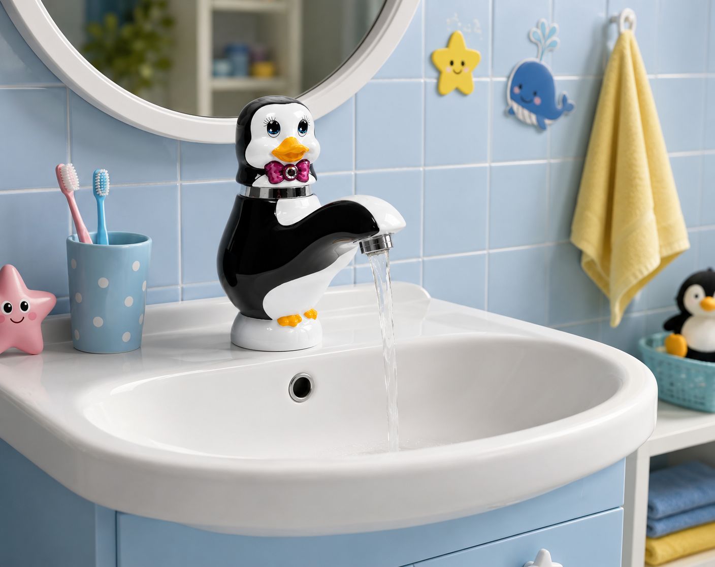 Baterie lavoar copii, Pinguin RV888861