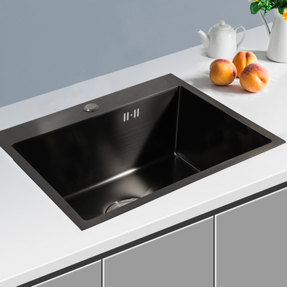 Chiuveta de bucatarie, otel inoxidabil, 80x50cm, neagra RV888818