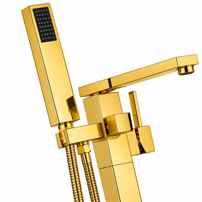 Baterie de cadă freestanding, montaj pe pardoseală, auriu lucios RV43031GOLD