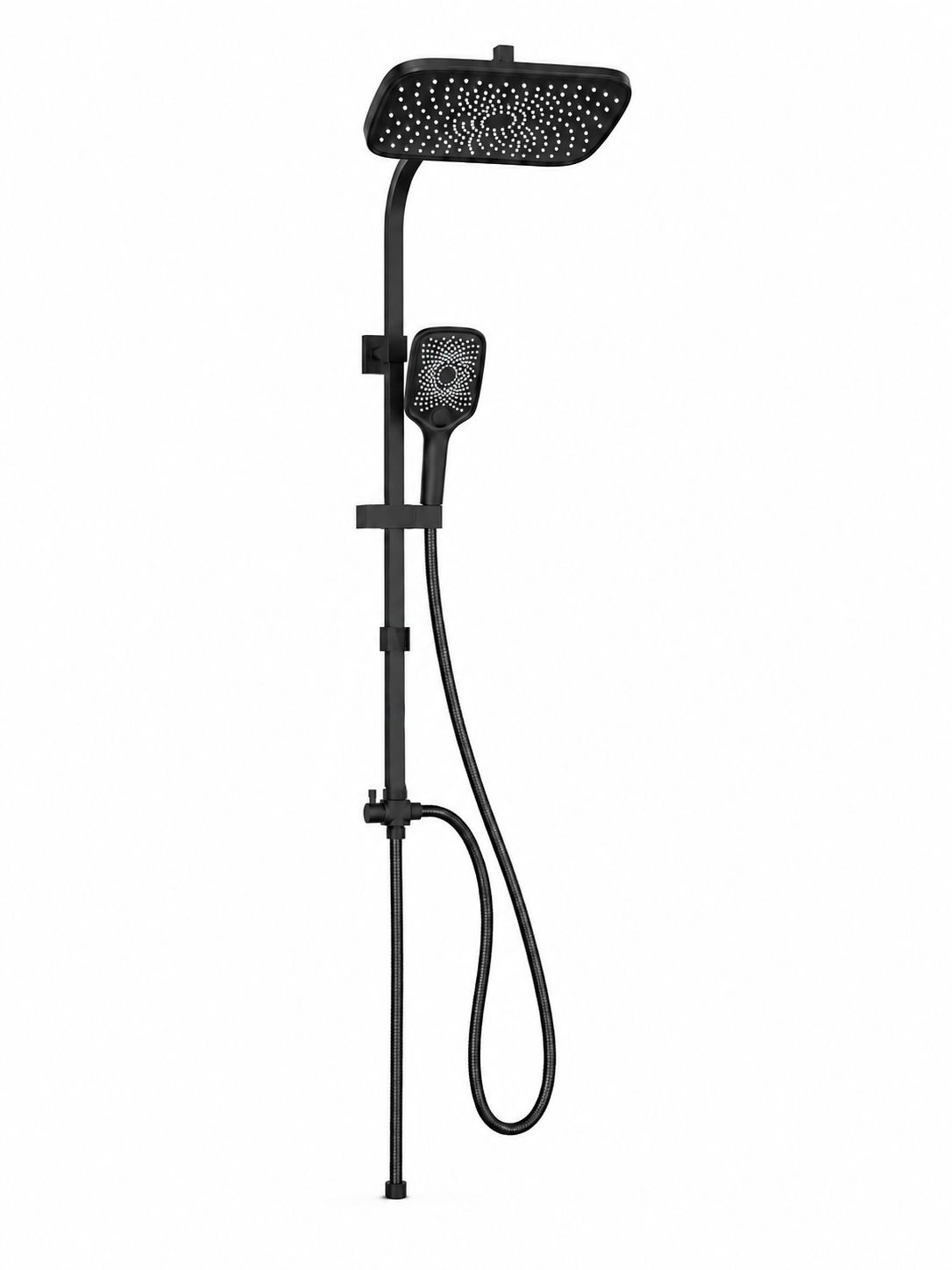 Coloana de dus cu para mobila, model dreptunghiular, negru RV888826