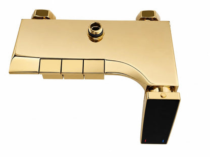 Coloana de dus, baterie incorporata, tip pian, alama, auriu lucios  RV140GOLD