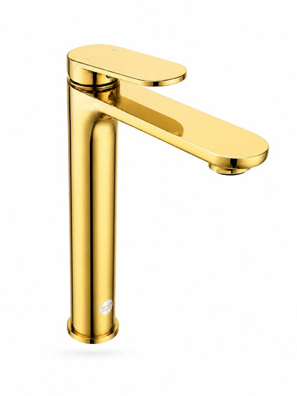 Baterie pentru lavoar cu corp inaltat, alama, auriu lucios  RV1651H.GOLD