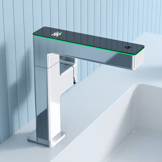 Baterie lavoar cu LED, indicator temperatura, crom RVH3623C
