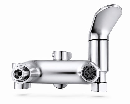 Coloana de dus, baterie incorporata,pipa pivotanta, alama, crom  RV16519C