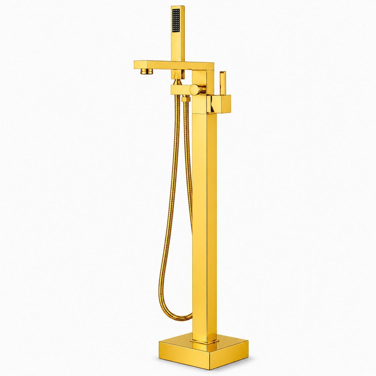 Baterie de cadă freestanding, montaj pe pardoseală, auriu lucios RV43031GOLD