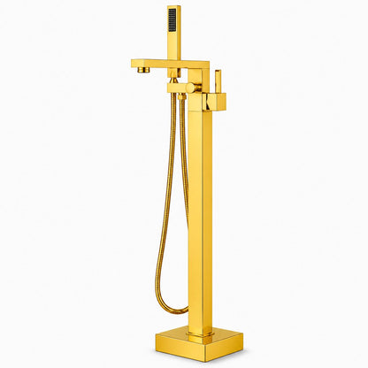 Baterie de cadă freestanding, montaj pe pardoseală, auriu lucios RV43031GOLD