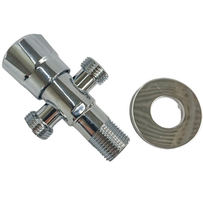 Robinet coltar cu rozeta 1/2"x1/2"x1/2" RV888816