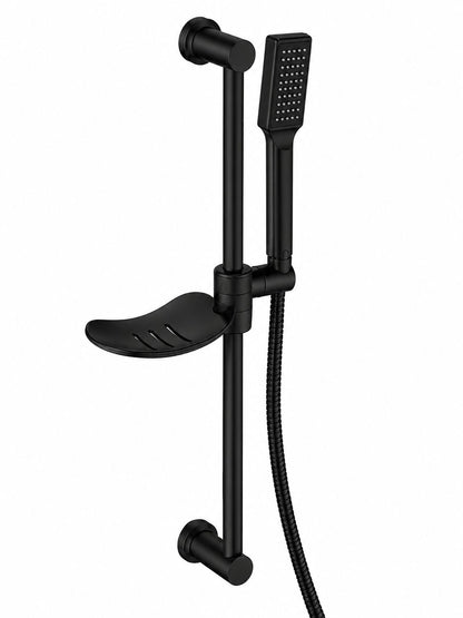 Set dus cu suport culisant si para minimalista, negru RV8888163B