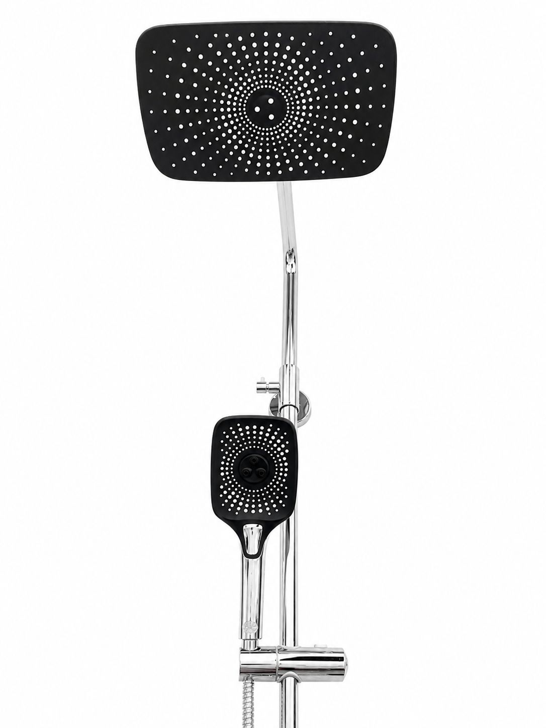 Coloana de dus fara baterie, cu para mobila, Radinavico, cu 3 functii, crom RVL23210C