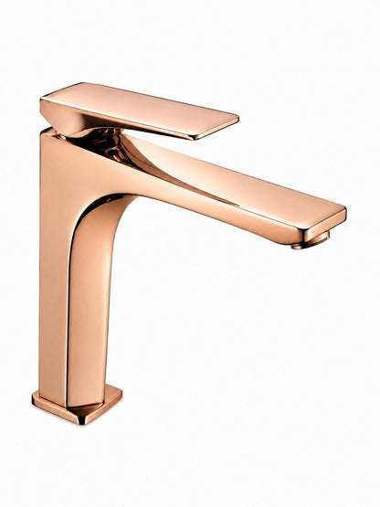 Baterie pentru lavoar cu corp inaltat, alama, rose-gold  RV1401HR
