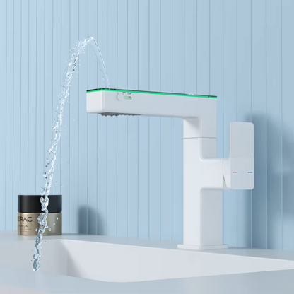 Baterie lavoar cu LED, indicator temperatura, alb RVH3623W