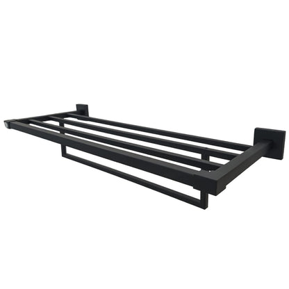 Suport de prosoape, 5 bare, zinc, negru RV888844