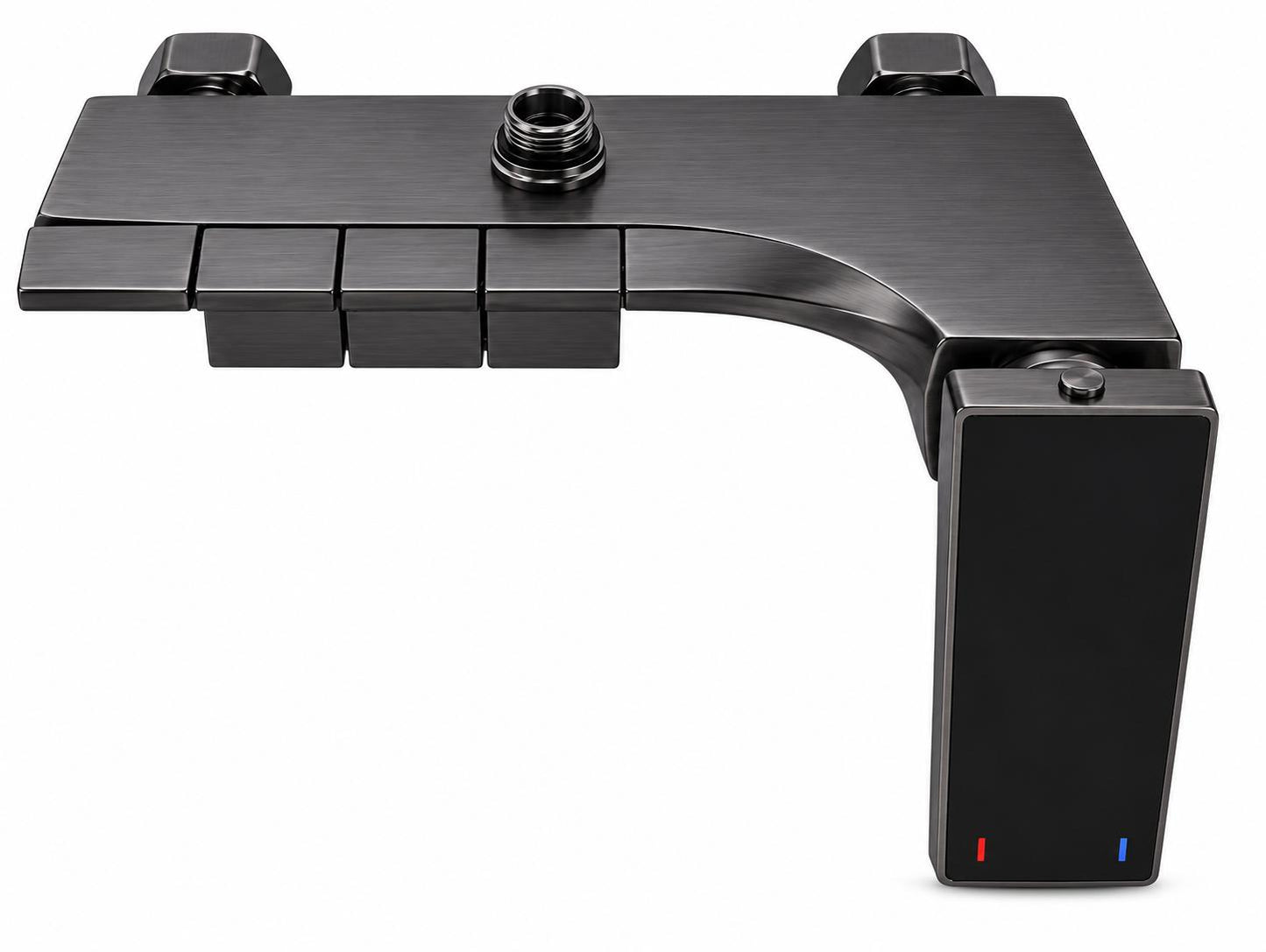 Coloana de dus, baterie incorporata, tip pian, alama, gri  RV140G
