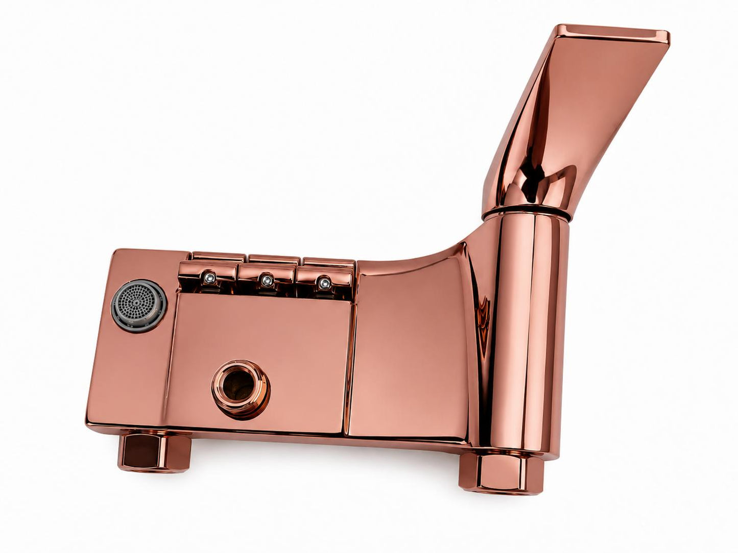 Coloana de dus, baterie incorporata, tip pian, alama, rose-gold  RV140R