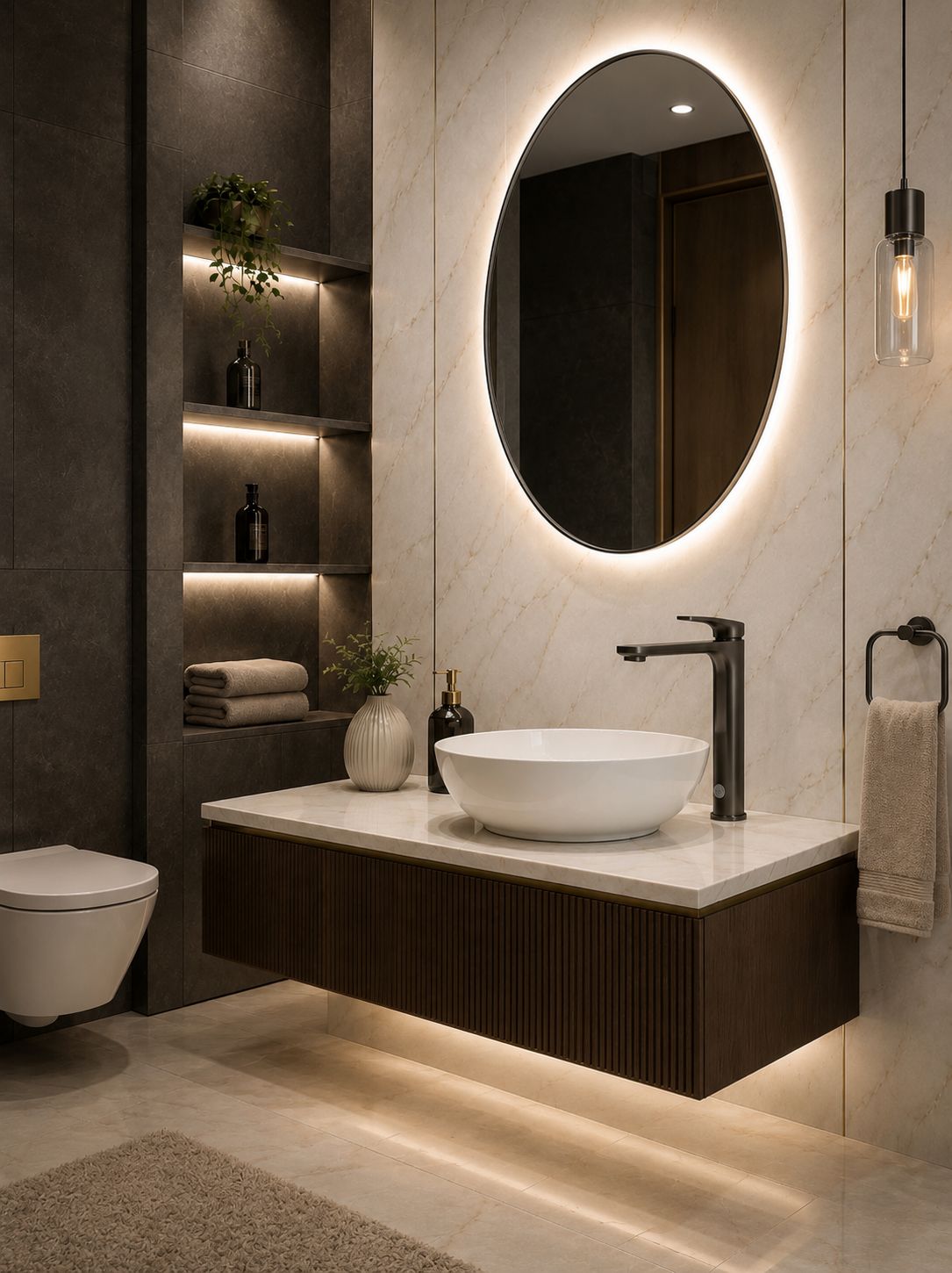 Baterie pentru lavoar cu corp inaltat, alama, gri  RV1651HG