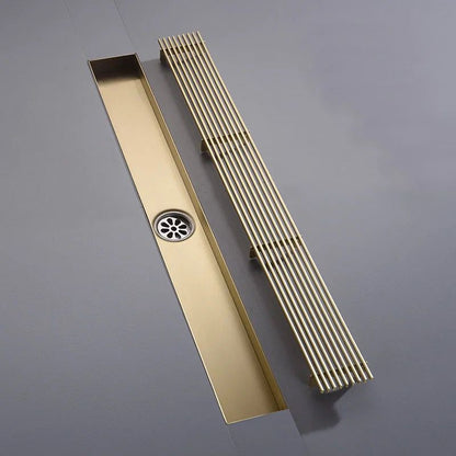 Rigolă duș liniară, inox 304, 57x500mm, auriu periat RV8888105