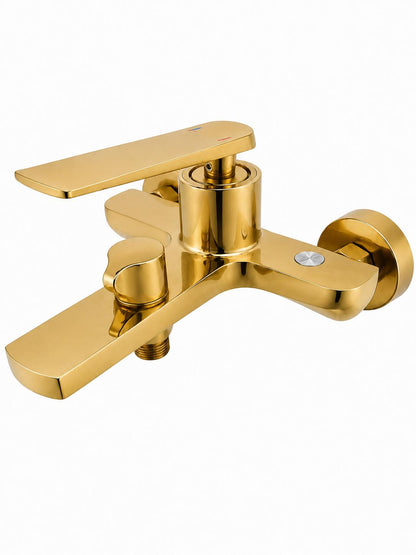 Baterie de cada, alama, set de dus inclus, auriu lucios RV6105GOLD