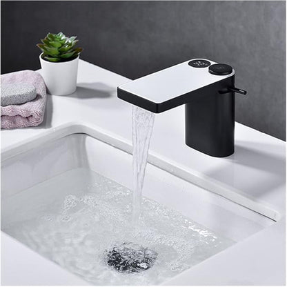 Baterie Sanitara baie, Model Negru cu Sticla Alba, Afisaj Temperatura, RVCU6014B