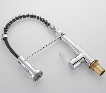 Baterie de bucatarie cu dus extractabil, 2 functii, crom RV9767C