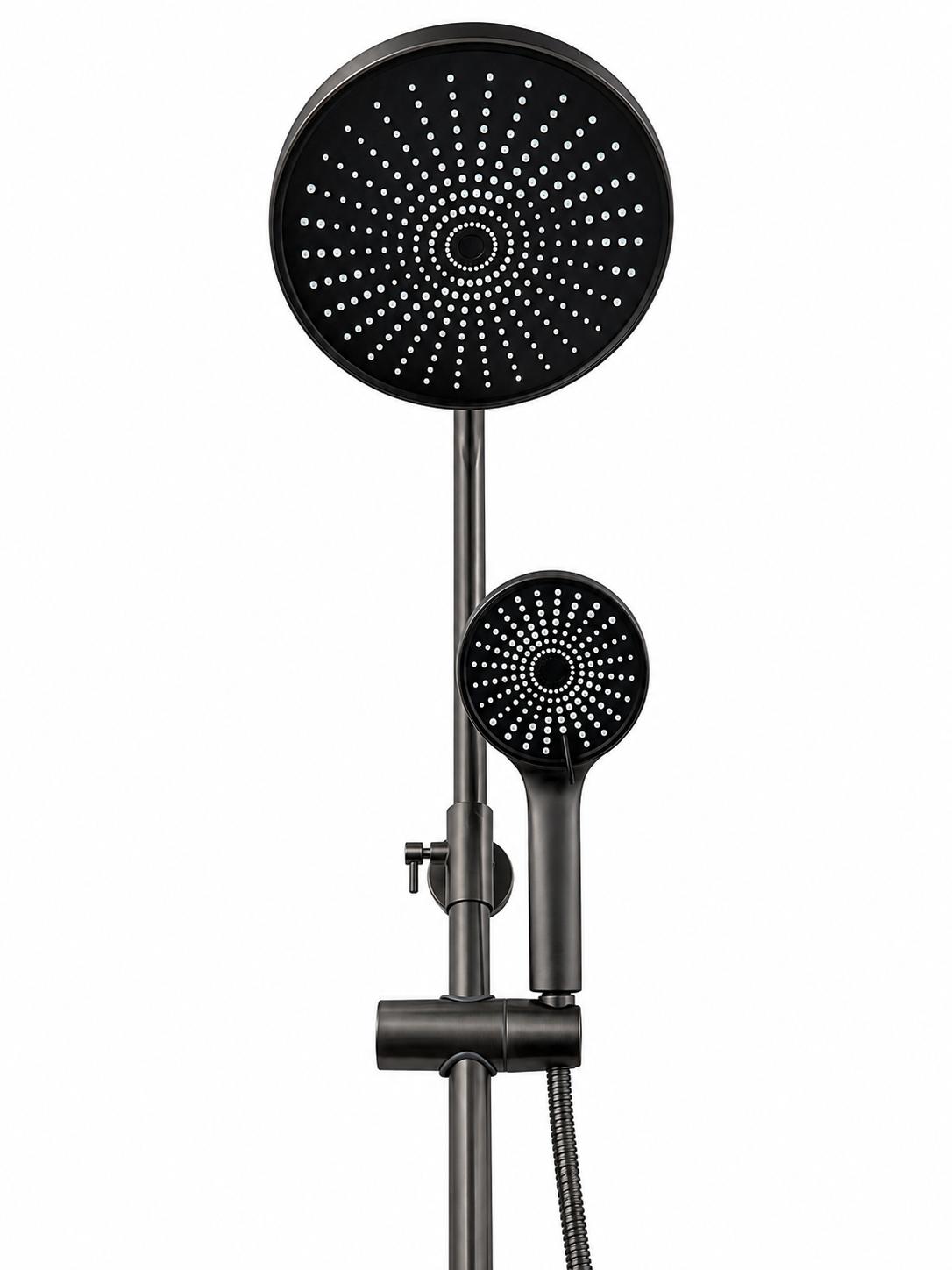Coloana de dus, baterie incorporata, alama, gri mat  RV61019G