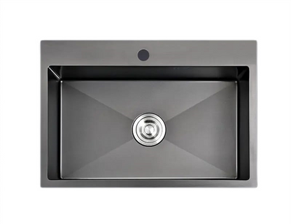 Chiuveta de bucatarie, otel inoxidabil, 80x50cm, gri RV888820