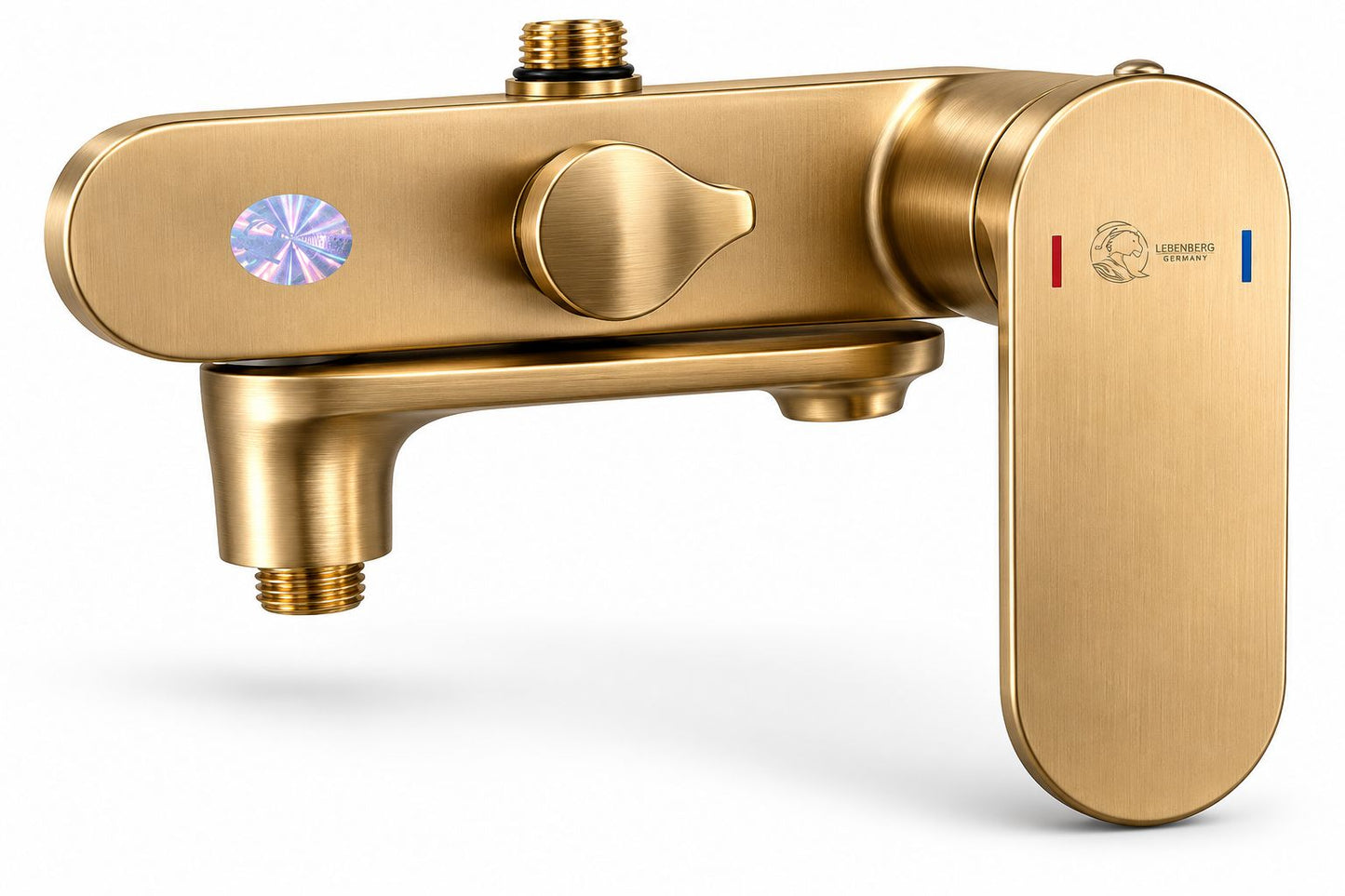 Coloana de dus, baterie incorporata,pipa pivotanta, alama, auriu periat  RV16519BG