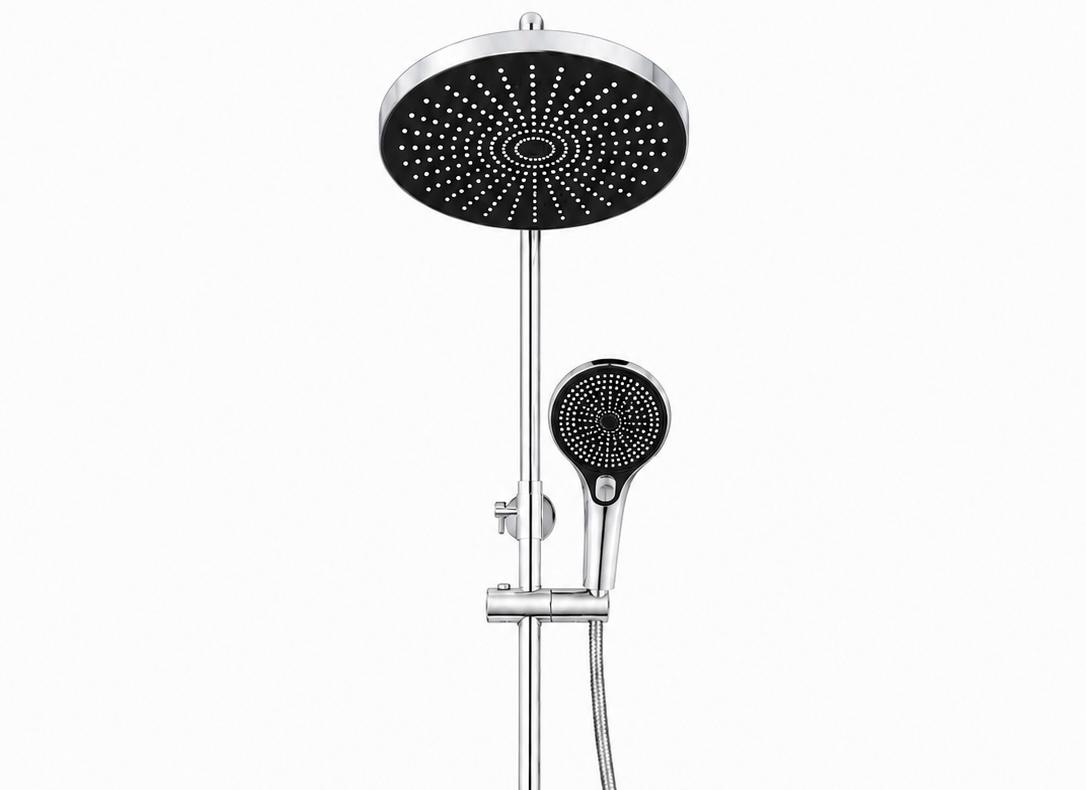 Coloana de dus, baterie incorporata, alama, crom  RV61019C