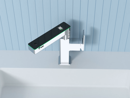 Baterie lavoar cu LED, indicator temperatura, crom RVH3623C