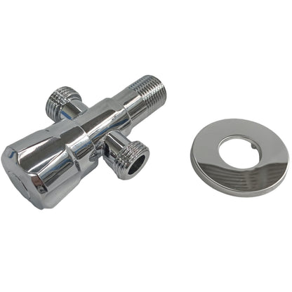 Robinet coltar cu rozeta 1/2"x1/2"x1/2" RV888816