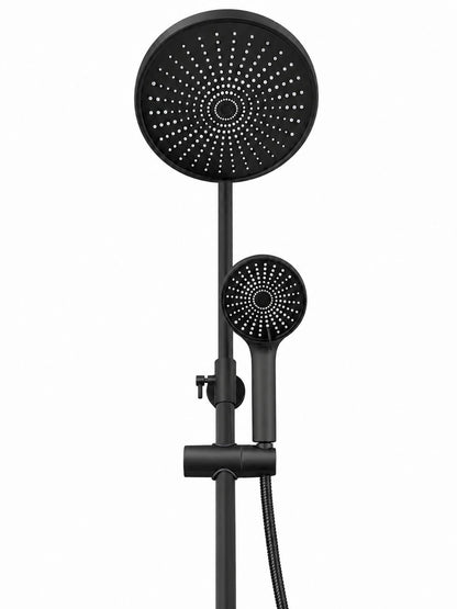 Coloana de dus, baterie incorporata, alama, negru  RV61019B