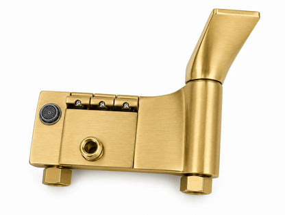 Coloana de dus, baterie incorporata, tip pian, alama, auriu periat  RV140BG