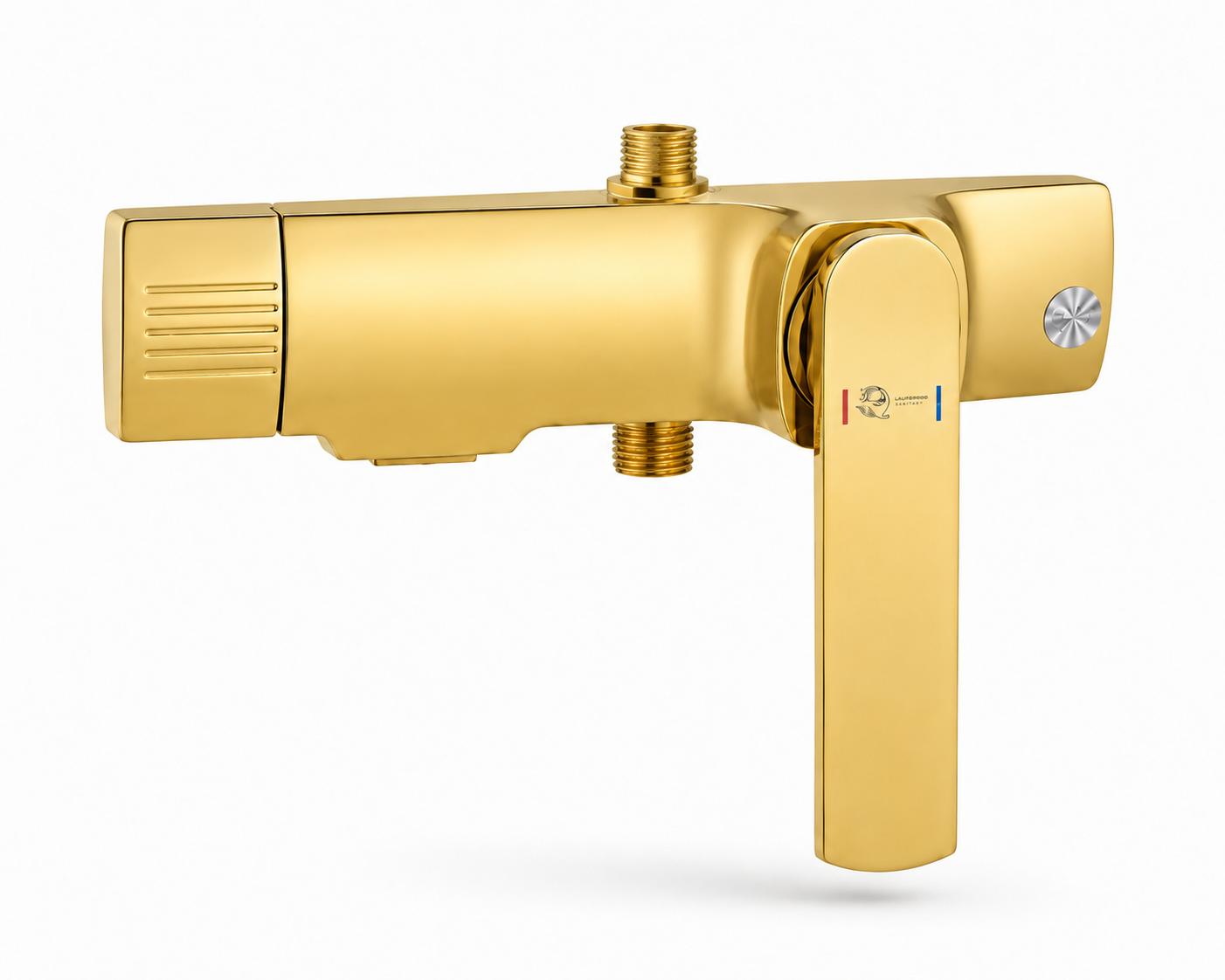 Coloana de dus, baterie incorporata, alama, gold, auriu  RV61019GOLD