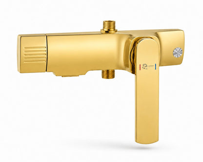 Coloana de dus, baterie incorporata, alama, gold, auriu  RV61019GOLD