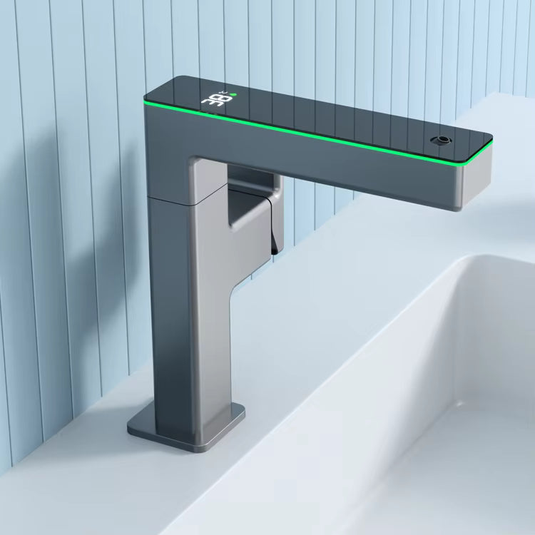 Baterie lavoar cu LED, indicator temperatura, gri RVH3623G