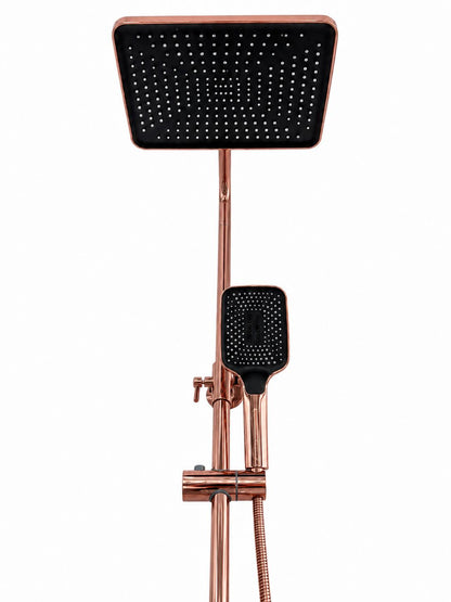 Coloana de dus, baterie incorporata, tip pian, alama, rose-gold  RV140R