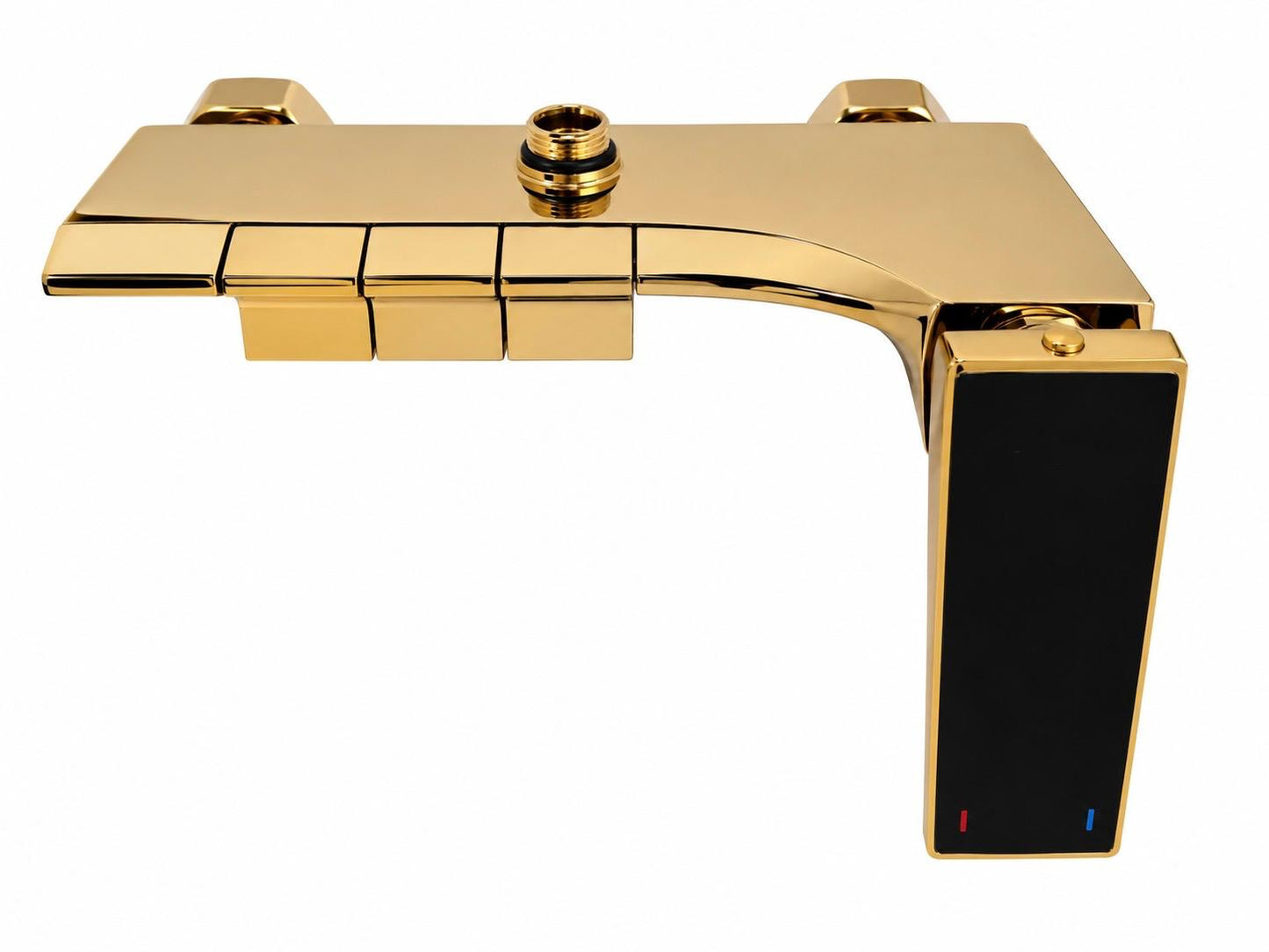 Coloana de dus, baterie incorporata, tip pian, alama, auriu lucios  RV140GOLD