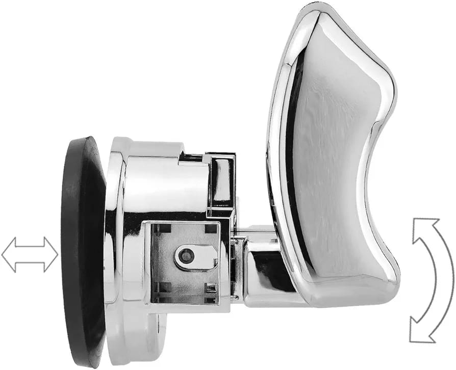 Suport para de dus, montare cu ventuza, crom RV888878