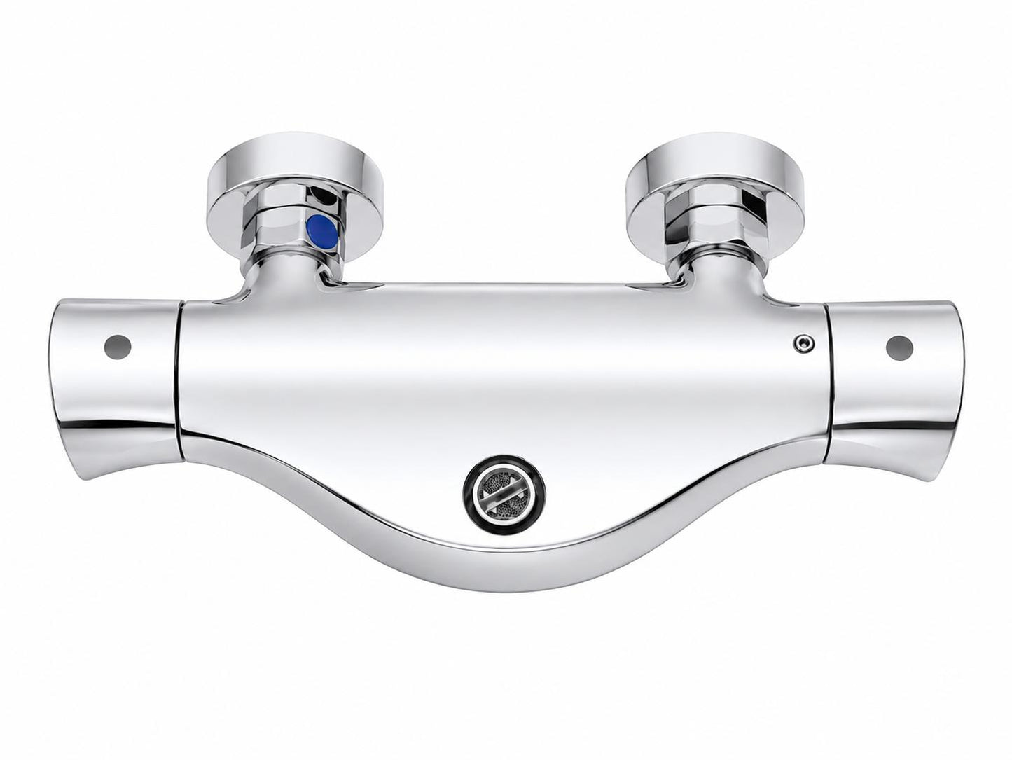 Coloana de dus, baterie incorporata, termostat, alama, crom  RV84040C