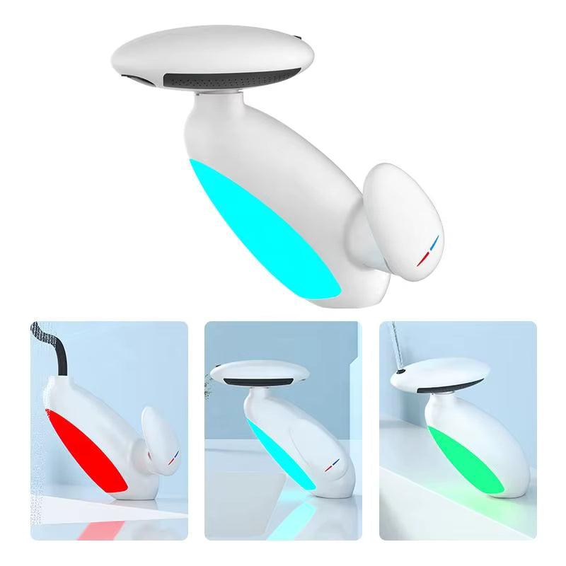 Baterie Chiuveta Baie, 4 Tipuri de Jet, Cap Retractabil, Iluminare Led, Control Inteligent al Apei, Alb  RVFH3435W