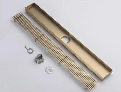 Rigolă duș liniară, inox 304, 57x500mm, auriu periat RV8888105