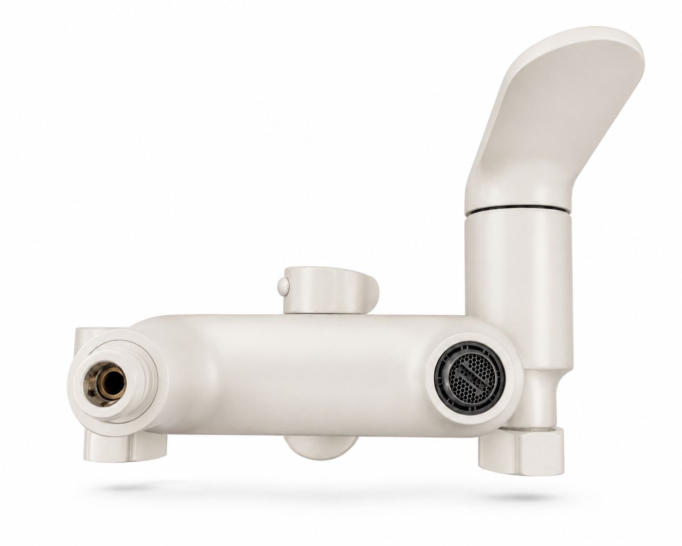 Coloana de dus, baterie incorporata,pipa pivotanta, alama, alb  RV16519W