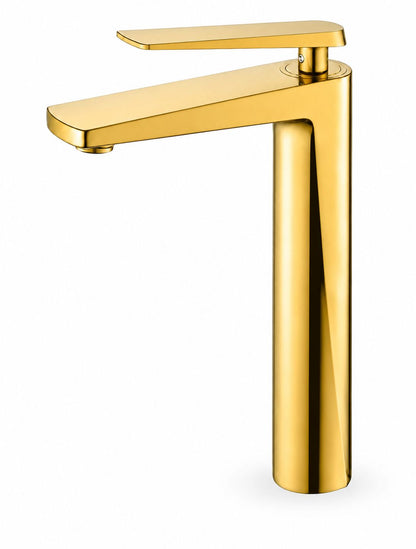 Baterie pentru lavoar cu corp inaltat, alama, gold  RV6101H.GOLD