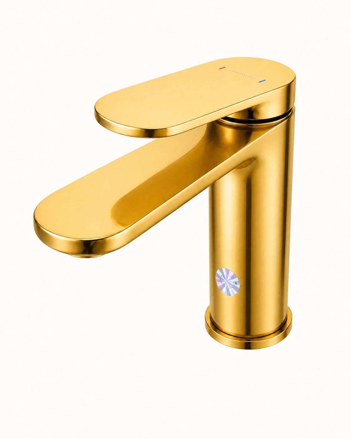 Baterie pentru lavoar, alama, auriu lucios RV1651GOLD